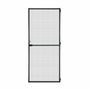 Schellenberg Rideau Moustiquaire pour Portes avec Cadre en Fibre de Verre Noir Aluminium (100 x 210 cm)