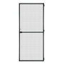 Rideau Moustiquaire Schellenberg Portes Avec cadre Fibre de Verre Noir Aluminium (100 x 210 cm)