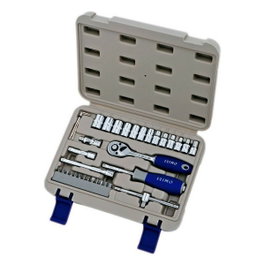 Irimo Jeu de clés à cliquet 1/4 pouce, douilles et embouts, 35 pièces