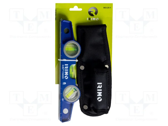 Irimo Niveau torpille magnétique en aluminium 250 mm avec étui Irimo Niveau torpille magnétique en aluminium 250 mm avec étui