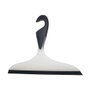 Wenko Raclette Loano pour salle de bain/douche 23 cm, noir/blanc avec crochet