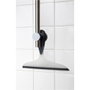 Wenko Raclette Loano pour salle de bain/douche 23 cm, noir/blanc avec crochet