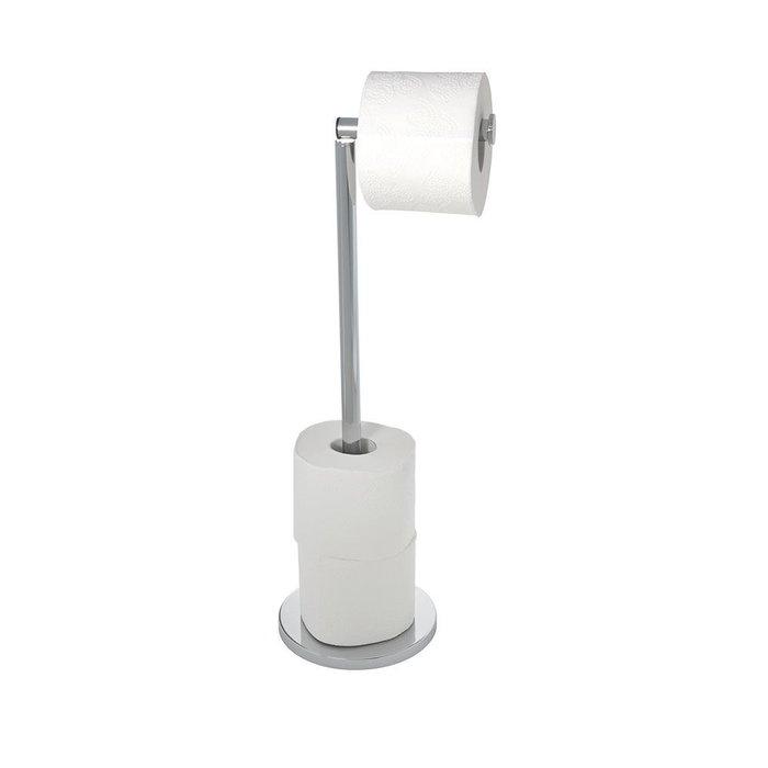 Wenko 19637100 Porte-rouleaux de papier toilette avec rechange en acier inoxydable 2 en 1 Wenko 19637100 Porte-rouleaux de papier toilette avec rechange en acier inoxydable 2 en 1