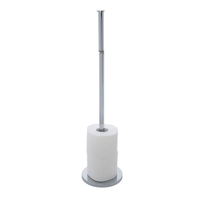 Wenko 19637100 Porte-rouleaux de papier toilette avec rechange en acier inoxydable 2 en 1 Wenko 19637100 Porte-rouleaux de papier toilette avec rechange en acier inoxydable 2 en 1