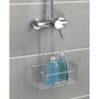 Wenko Panier de douche Milo en acier inoxydable 25 x 14 x 36 cm