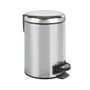 Wenko 22444100 Poubelle à pédale en acier inoxydable Leman 3 L brillant