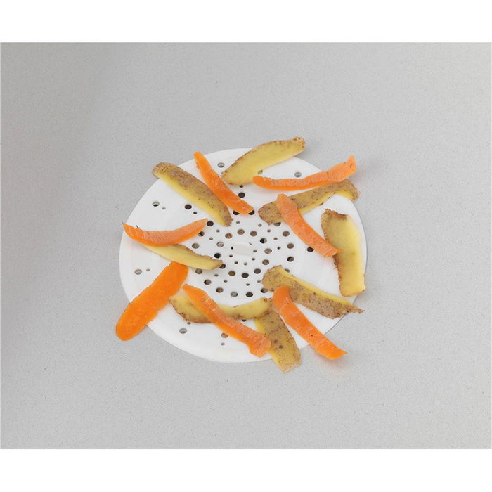 Filtre d'évier Wenko 8183100 sava 12 x 0,3 cm Blanc Silicone