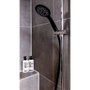 Wenko 23941100 Pommeau de douche Young 11 cm noir avec 5 fonctions