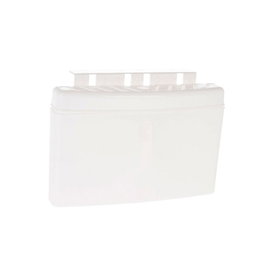 Humidificateur avec crochet en plastique blanc 13 x 4 x 21,7 cm avec indicateur de niveau