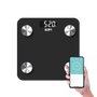 EDM Body Composition Balance connectée Bluetooth Noir 180 kg Pèse-personne intelligent LCD