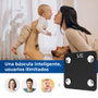 EDM Body Composition Balance connectée Bluetooth Noir 180 kg Pèse-personne intelligent LCD