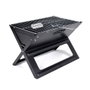 Barbecue pliable à charbon 45 x 30 x 35 cm - Pliable en X - Noir