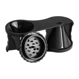 Fackelmann Profesional FM 44116 Spiraleur de légumes double avec lames julienne et spirale, ABS et inox, noir