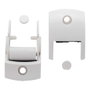 Schellenberg 15651 Guide-cintre Duo Maxi avec rouleaux et bourrelet, pour cintres de 23 mm, blanc