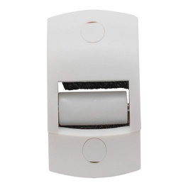 Schellenberg 15651 Guide-cintre Duo Maxi avec rouleaux et bourrelet, pour cintres de 23 mm, blanc