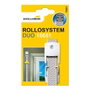 Schellenberg 15651 Guide-cintre Duo Maxi avec rouleaux et bourrelet, pour cintres de 23 mm, blanc
