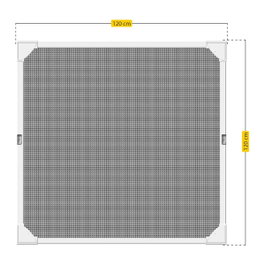 Schellenberg Mosquitera Easy click, blanche, 100 x 120 cm