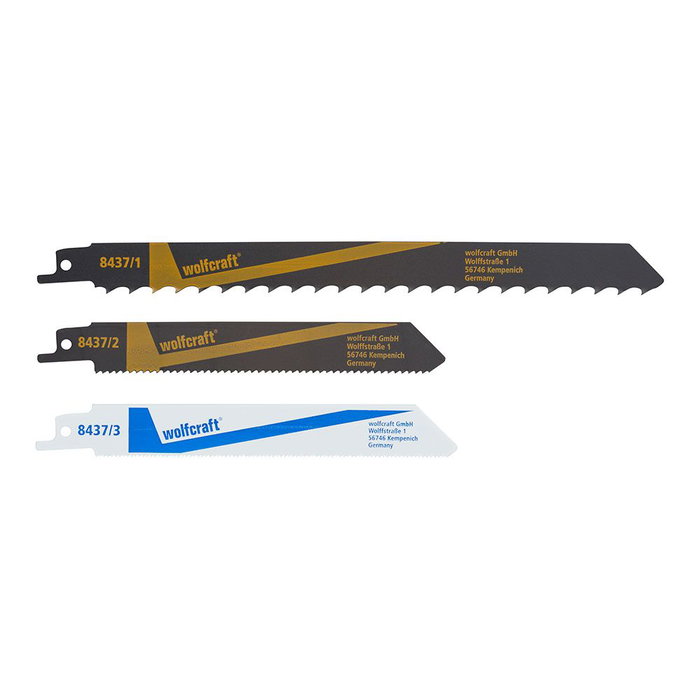 Lame scie Wolfcraft 8437000 3 Pièces Lame scie Wolfcraft 8437000 3 Pièces