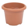 Plastiken Pot de fleurs par injection couleur terre cuite Ø 18 cm – Modèle Terra