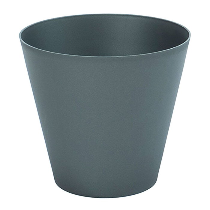 Plastiken Tes Pot conique en polypropylène antracite Ø18 x 16 cm 3 L Plastiken Tes Pot conique en polypropylène antracite Ø18 x 16 cm 3 L