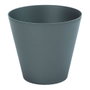Plastiken Tes Pot de fleurs en forme de cône en polypropylène couleur anthracite Ø 22 x 20 cm 6 L