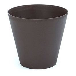 Plastiken Tes Pot de fleur conique injection couleur bronze Ø18 cm 3L