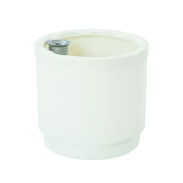 Plastiken Hidrojardinera Blanc Ø18 x 17 cm avec Système d'Arrosage Automatique