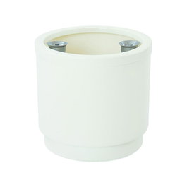 Plastiken Jardinière à réservoir d'eau blanc ø26 cm