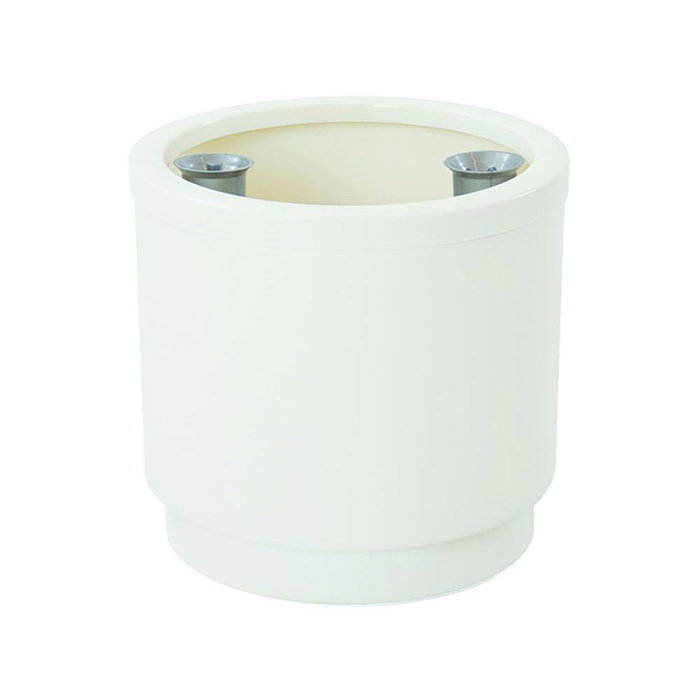 Plastiken Jardinière à réservoir d'eau blanc ø26 cm Plastiken Jardinière à réservoir d'eau blanc ø26 cm