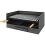 El Zorro Coffre barbecue avec grille inox 61 x 40 x 32 cm pour bois et charbon