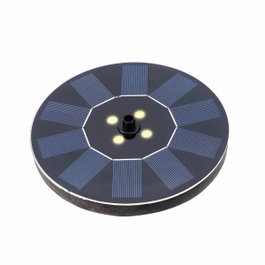 Lumineo Fontaine de jardin solaire avec 4 LED blanc chaud