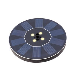Lumineo Fontaine solaire de jardin plastique 16 x 3,5 cm LED blanc chaud 4 leds IP68
