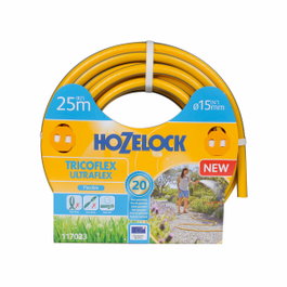 Hozelock Tuyau d'arrosage Tricoflex Ultraflex 15 mm, 5/8 pouce, 25 m, Jaune