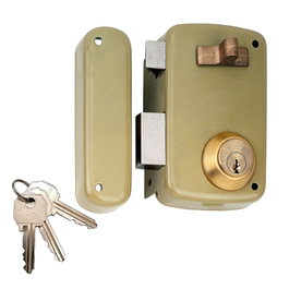 Lince Serrure à surmonter 95056ahe60i, cylindre 5056a, 60 mm, main gauche, Bicapa-or