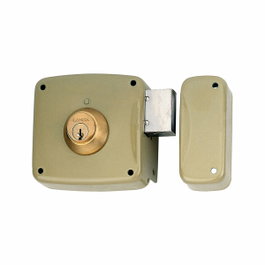 Lince Serrure à surmonter 95124ahe10d, cylindre 5124a, entrée 100 mm, main droite, Bicapa-oro