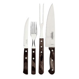 Tramontina Jeu pour asado FSC Polywood castaño 14 pièces