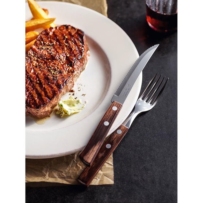 Tramontina Jeu pour asado FSC Polywood Castaño 14 pièces