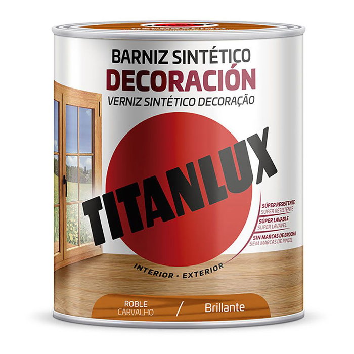 TITAN Vernis Titanlux M10100234 Chêne Brillant 750 ml