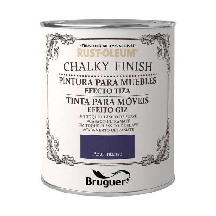 Peinture Bruguer Chalky Finish Bleu 750 ml