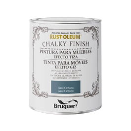 Bruguer peinture à effet craie bleu océan 750 ml