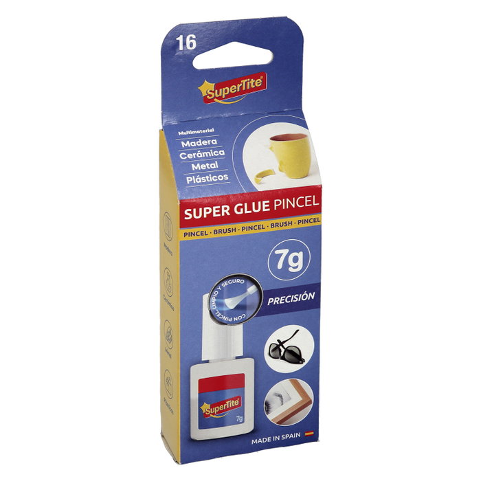 Supertite Adhésif Super Glue avec Pinceau 7g