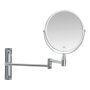 Andrea House Miroir extensible chromé double face 1x/5x grossissement 21,5-39 cm pour salle de bain