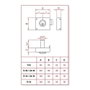 Serrure en applique Jis 11-10d Doré Droite 100 mm Recouvrir