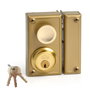 Jis Serrure à mortaiser 34-6d Droite 60 mm Dorée