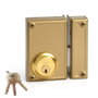 Serrure en applique Jis 33-7d Doré Droite 70 mm Recouvrir