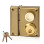 Serrure en applique Jis 34-7i Doré Gauche 70 mm Métal Recouvrir