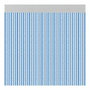 Acudam Rideau Brescia Portes Bleu Extérieur PVC Aluminium 90 x 210 cm
