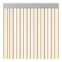 Rideau Acudam Ferrara Portes Jaune Transparent Extérieur PVC Aluminium 90 x 210 cm