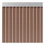 Rideau Acudam S-350 Portes Marron Extérieur PVC Aluminium Bandes 90 x 210 cm