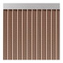 Acudam Rideau S-350 Portes Marron Extérieur PVC Aluminium Bandes 90 x 210 cm